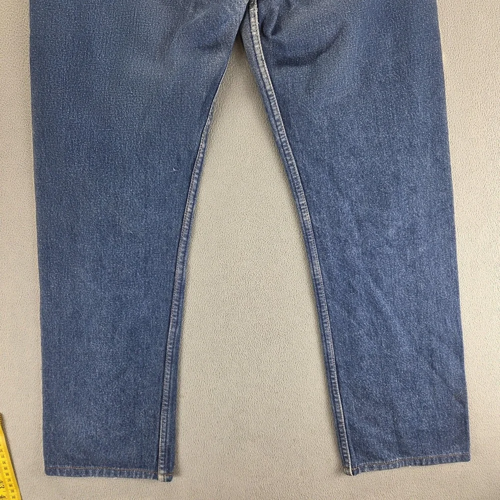 Vintage Levis 501 Jeans Mens Blue Button Fly Made in USA Altered Hem Fits 28x28